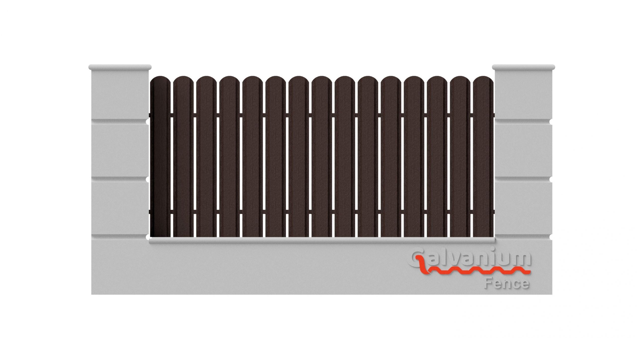 Fence Vertical Café texturizado