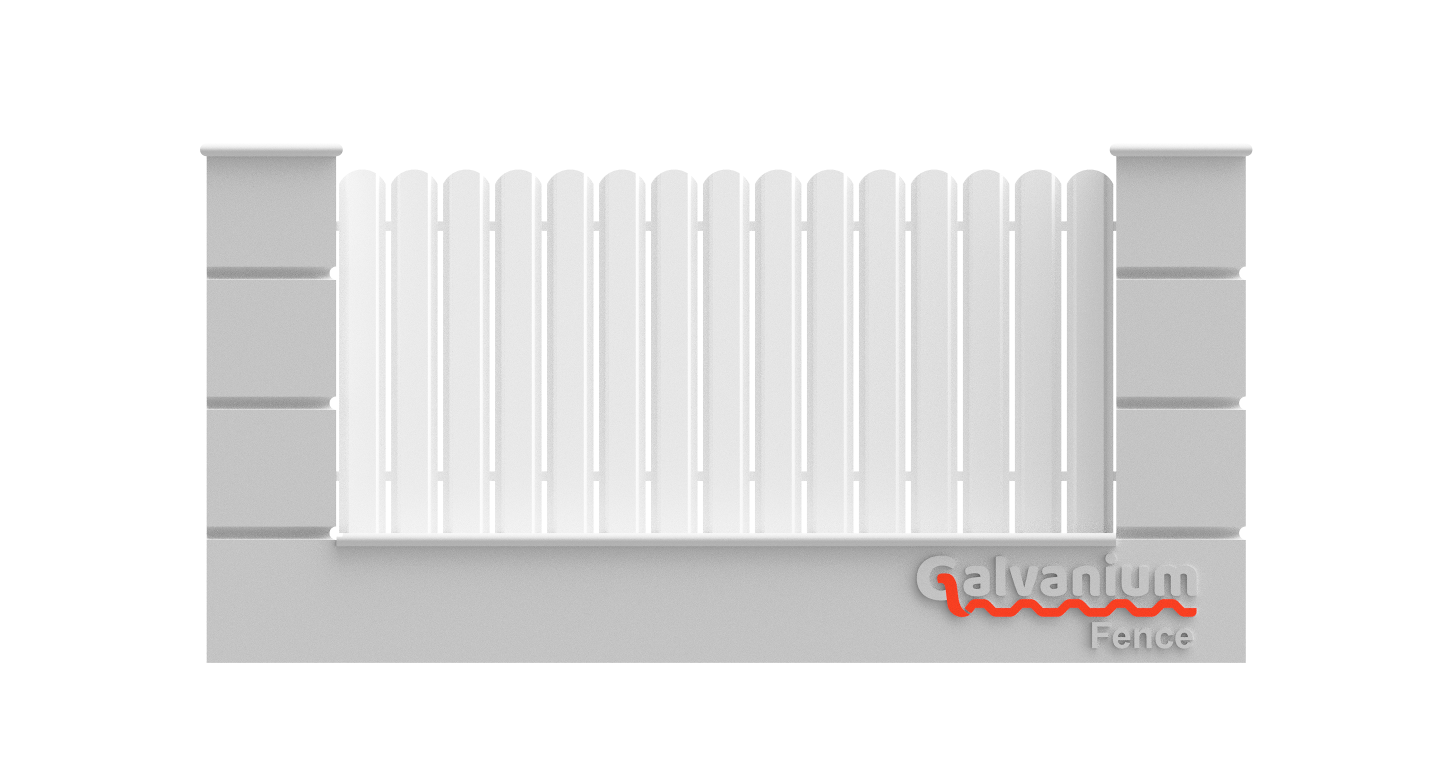 Fence Vertical Blanco